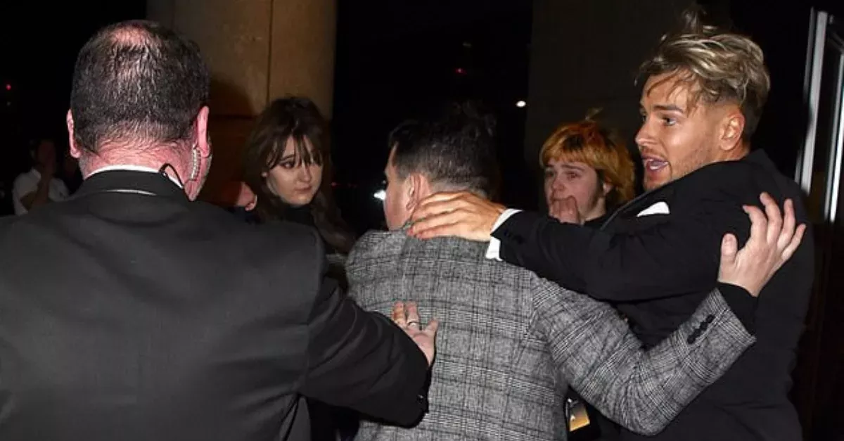 Chris Hughes Pictured In Angry Brawl At National Television Awards