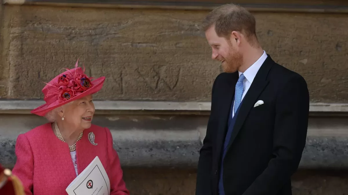 Grandson and queen
