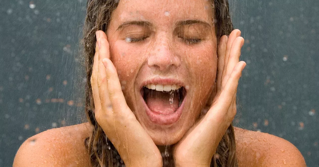 Washing your face in the shower is not good for you