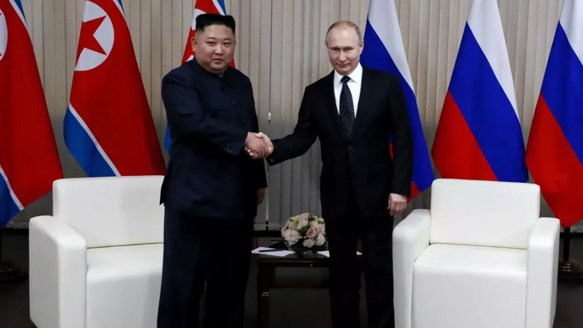 Vladimir Putin and Kim Jong-un become pen pals amid Western 'hostile military forces'