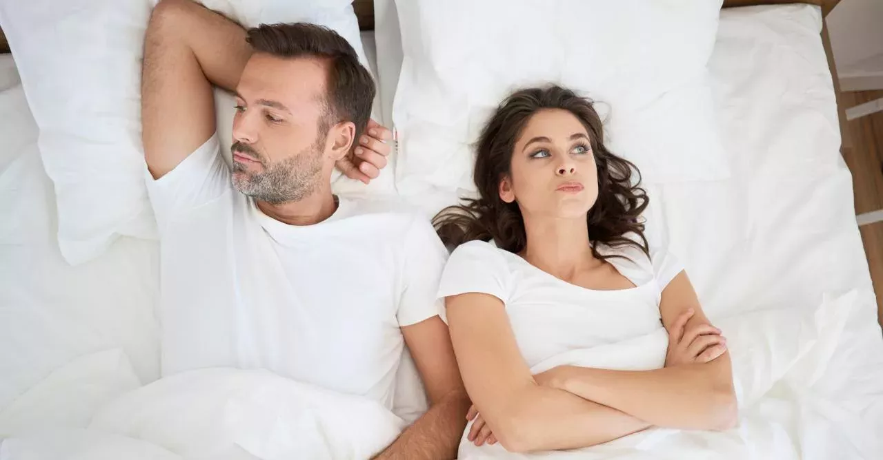 Unhappy couple