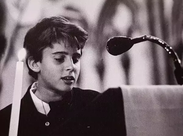 Emmanuel Macron as a child