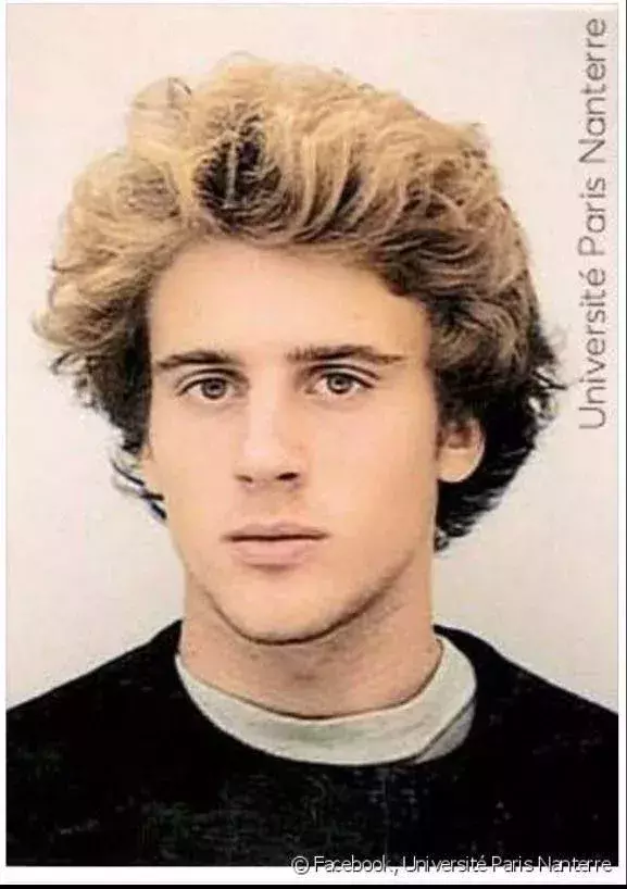 Emmanuel Macron at university