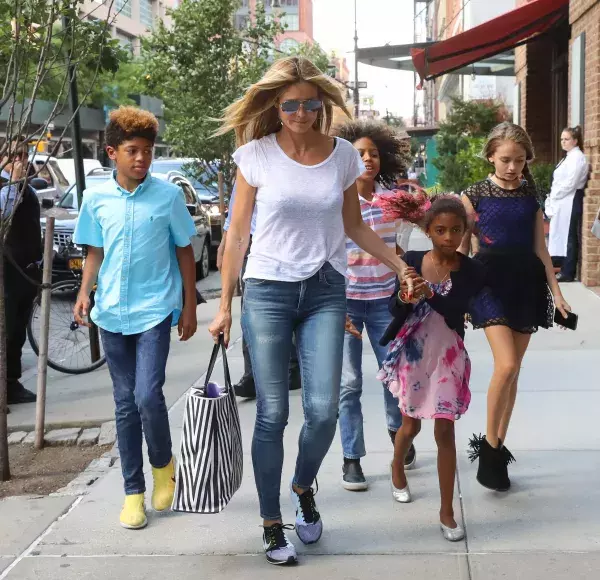 Heidi Klum and her children with Sean