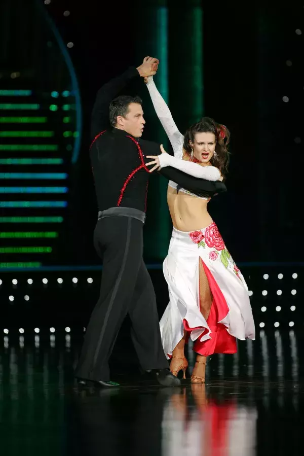 Darren Gough and Lilia Kopylova