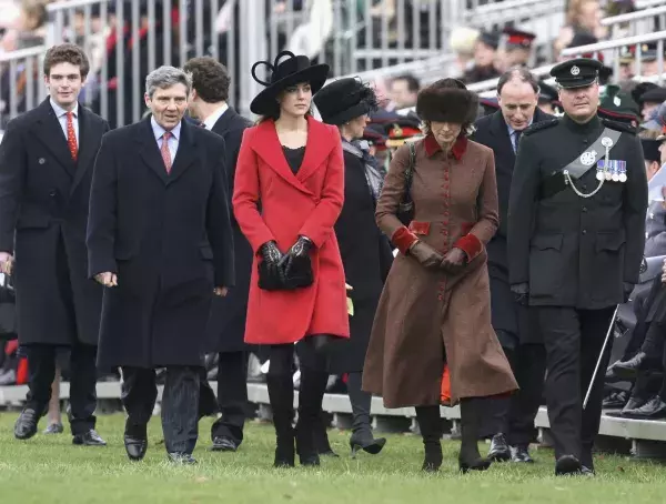 Kate Middleton's first major public appearance was at the Sovereign's Parade in 2006, in which Prince William was taking part in.