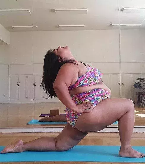 She is very active and positive about sharing her poses on the web