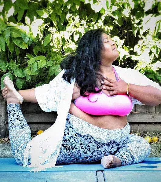 This young woman wishes to become a yoga instructor