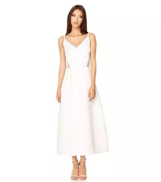 Civil ceremony wedding dress: Jarlo, Juliet, £93
