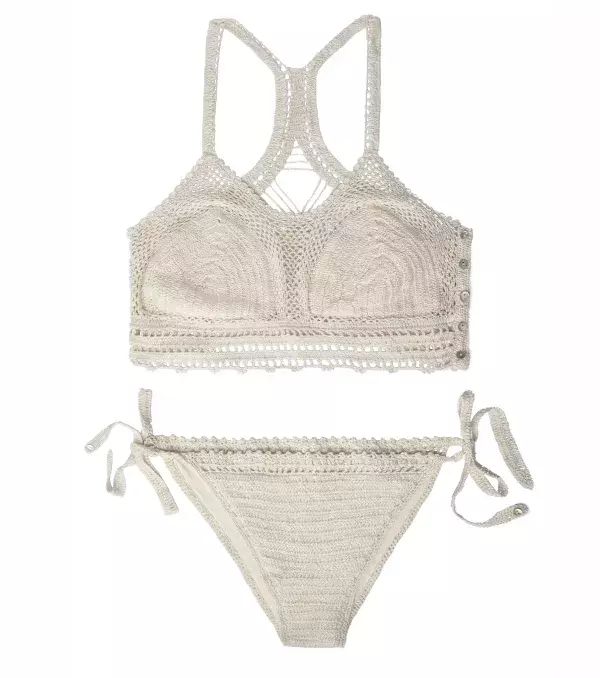 Do you love crochet? You'll love this white crochet swimsuit from Oysho.