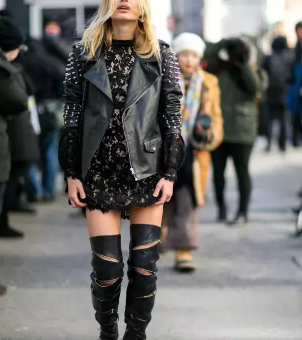 If you want to be extra bold then buy boots with slits in them