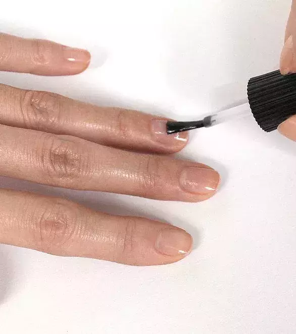 A layer of nail polish for perfect nails