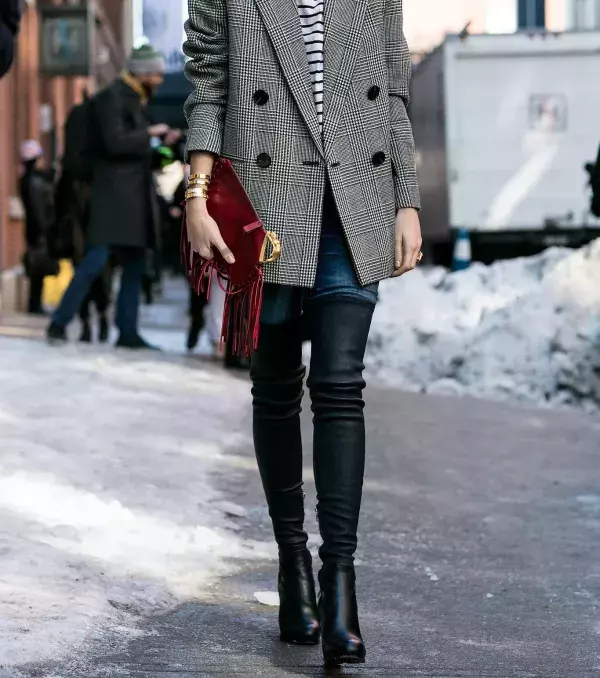 Leather boots look great with any outfit