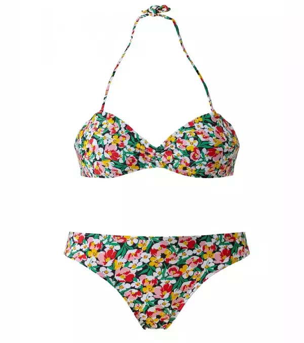 Obsessed with floral? Try this multi-coloured halter top bikini from La Redoute.