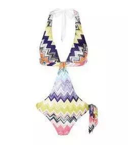 Try this unique zigzag one piece suit for the summer. Find this at Missoni Mare.