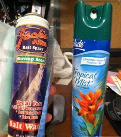 Replace air freshener with a spray that smells horrible!