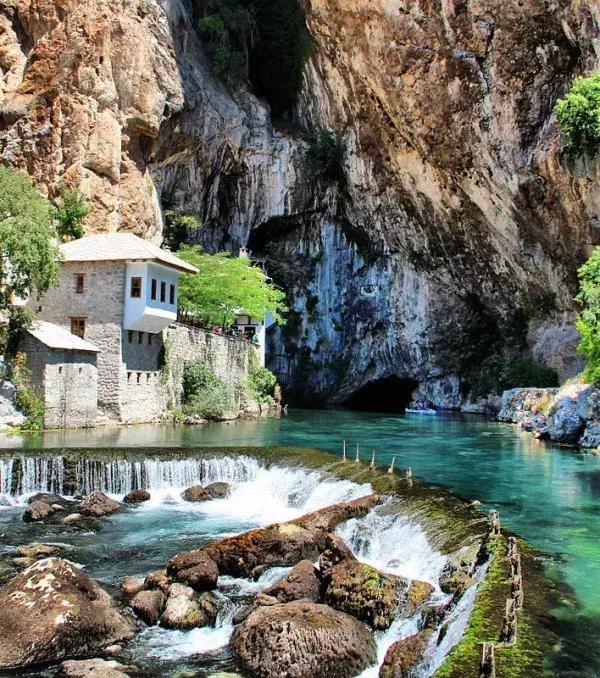 The village of Blagaj (Bosnia and Herzegovina)