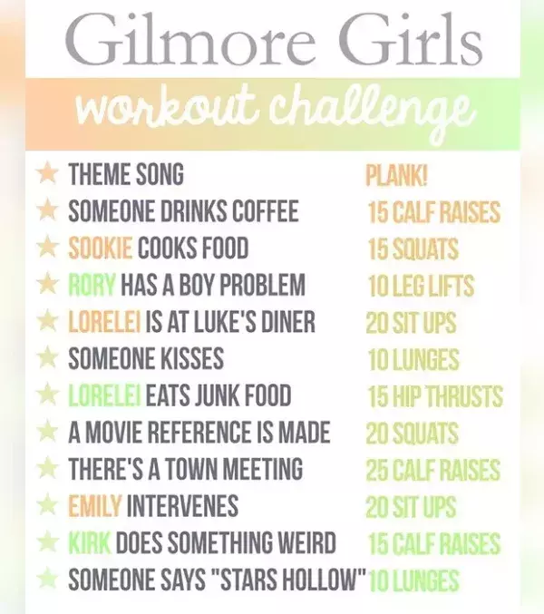 Find a drinking game designed for your favourite TV show then switch the shots for squats!
